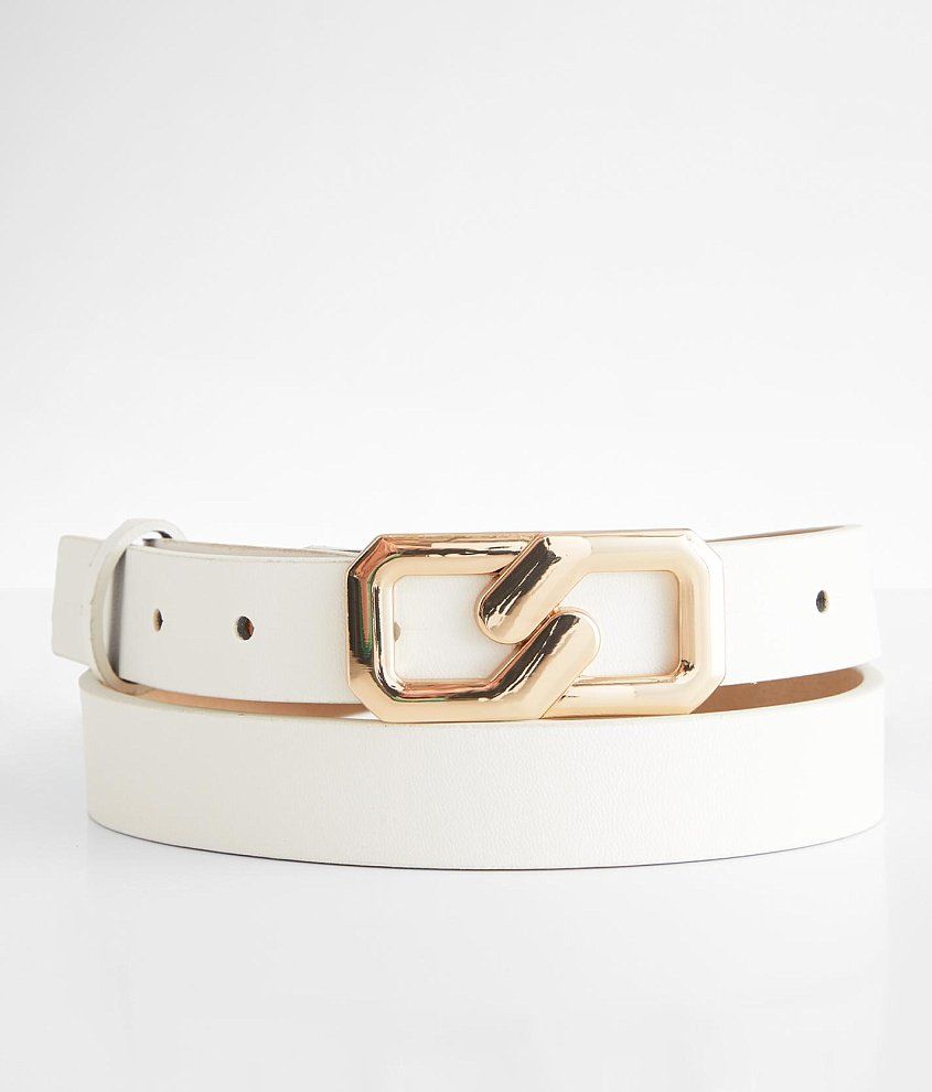 Womens shop belts white