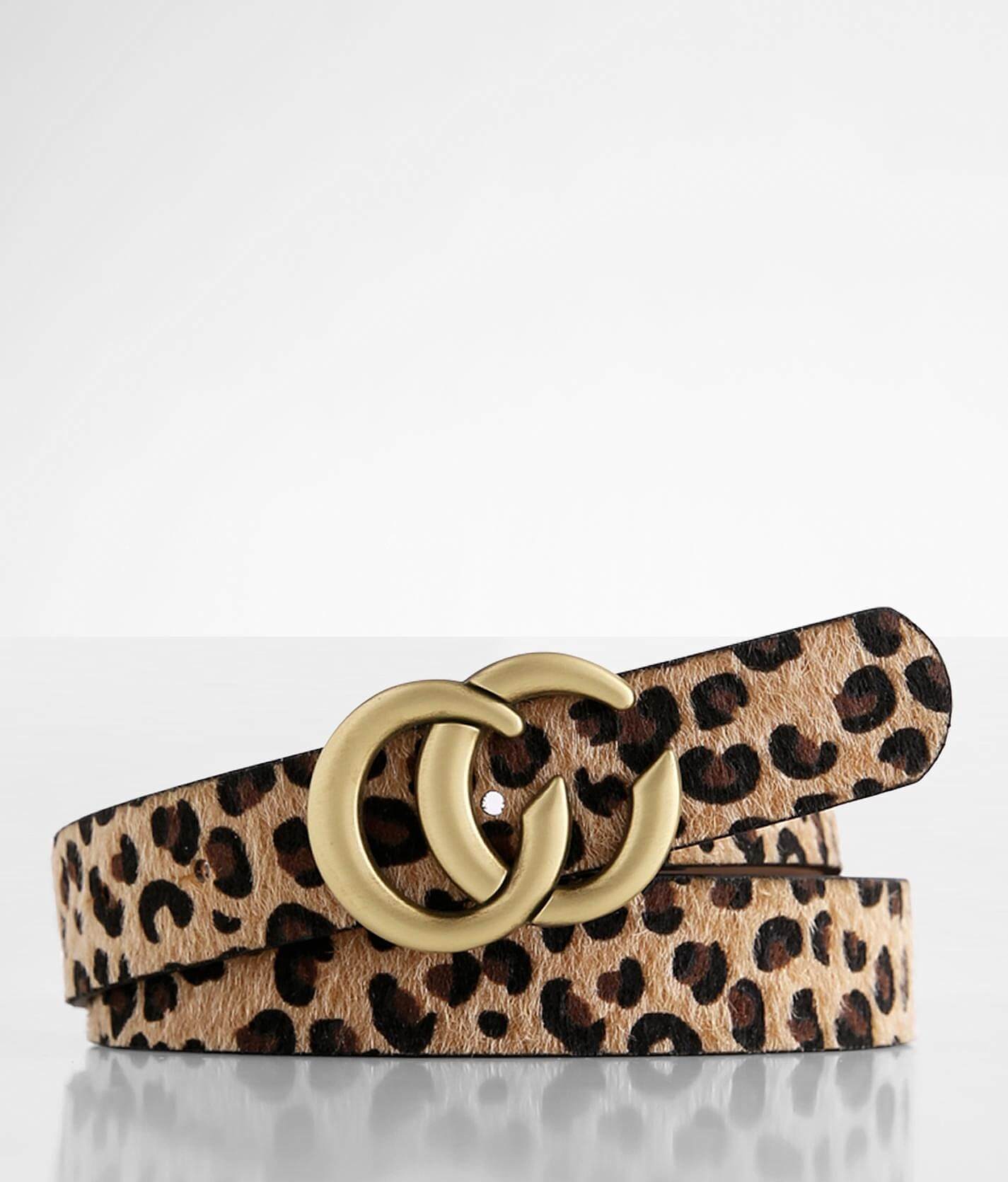 leopard gucci belt