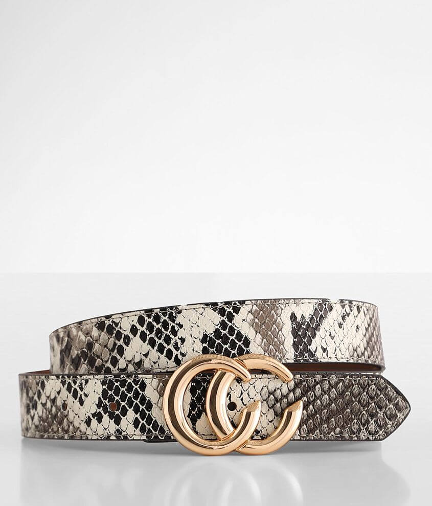 BKE Reversible CC Buckle Belt - Women's Belts in Snake Multi | Buckle