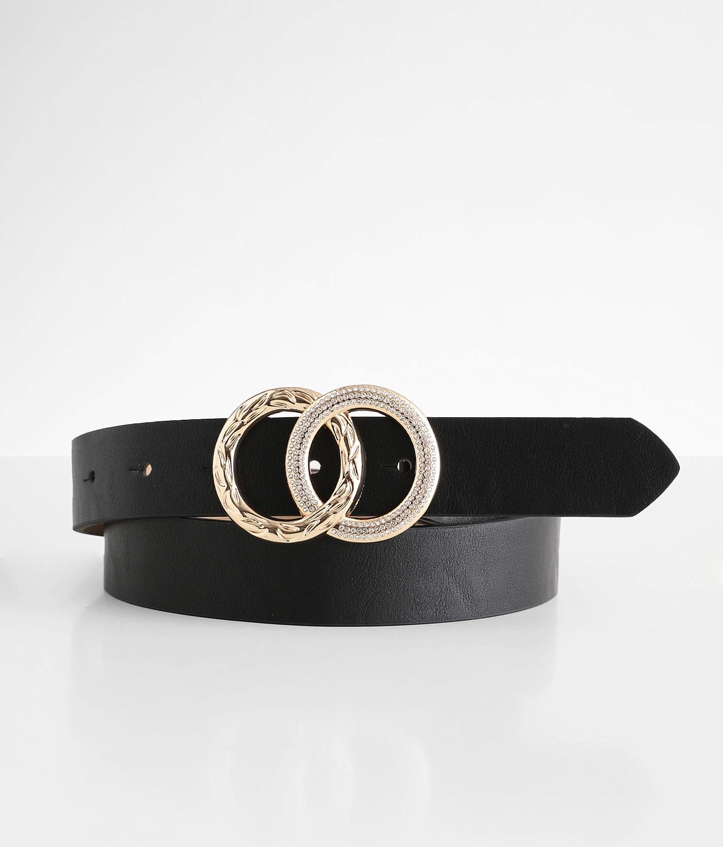 BKE Double Glitz Circle Belt - Women's Belts in Black | Buckle