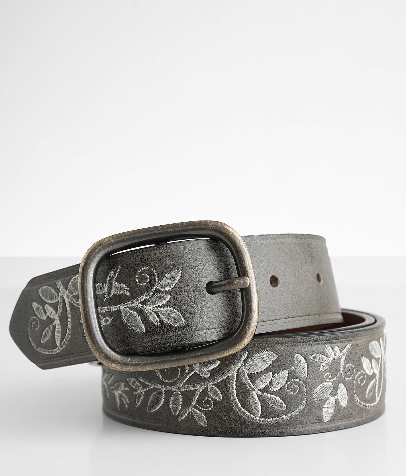 Bke Embroidered Western Belt - Brown X-Small, Women's