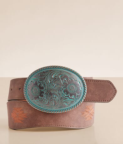 BKE Western Embroidered Wave Belt front view
