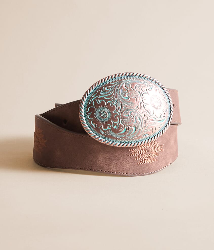 Embroidered Western Belt