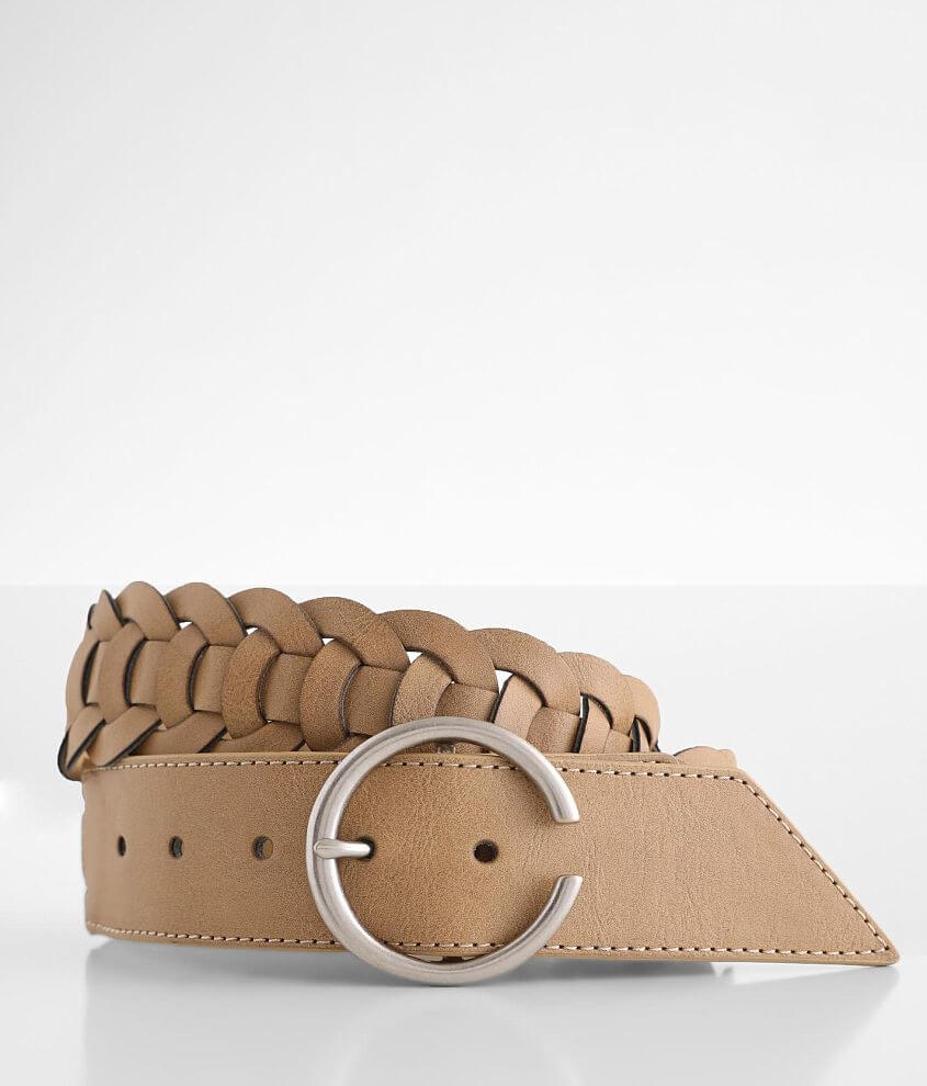 BKE Circle Weaved Belt Women's Belts in Brown Buckle