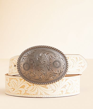 BKE Embossed Western Belt front view