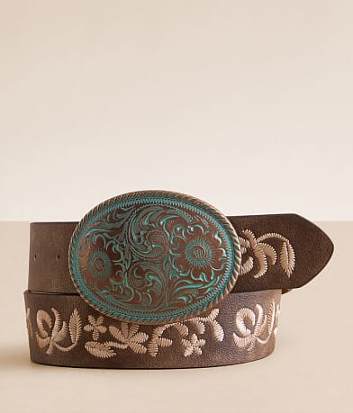 BKE Western Embroidered Belt front view