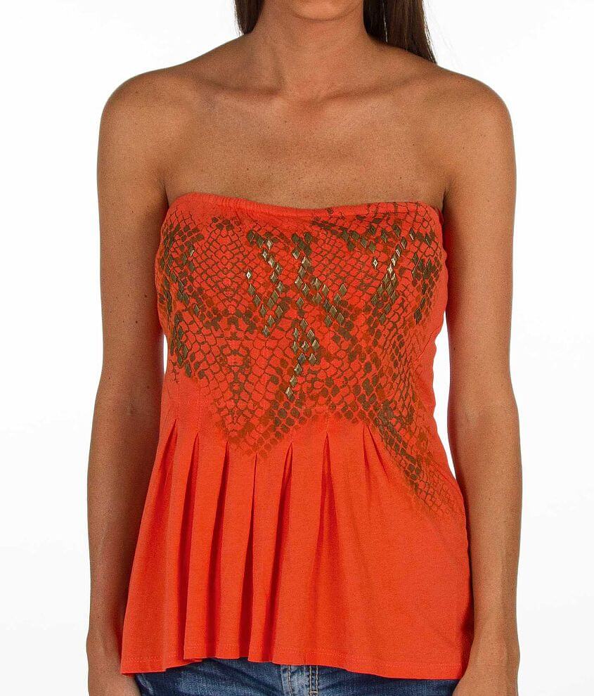 Guess Farida Tube Top - Women's Tank Tops in Orange Slice | Buckle