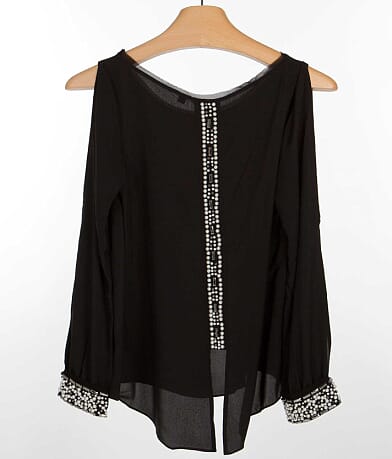 Guess Cold Shoulder Top back view