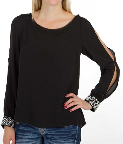 Guess Cold Shoulder Top misc detail 1 view