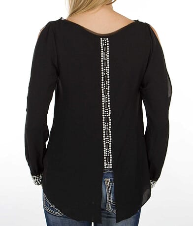Guess Cold Shoulder Top misc detail 2 view