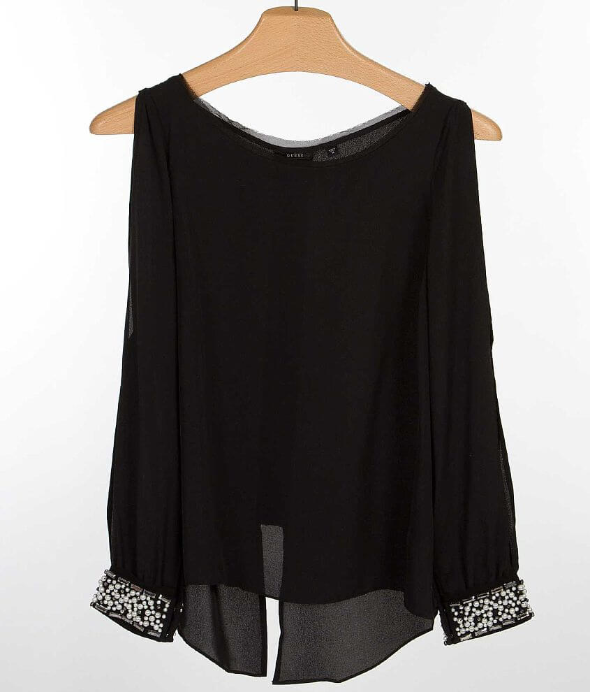 Guess Cold Shoulder Top front view