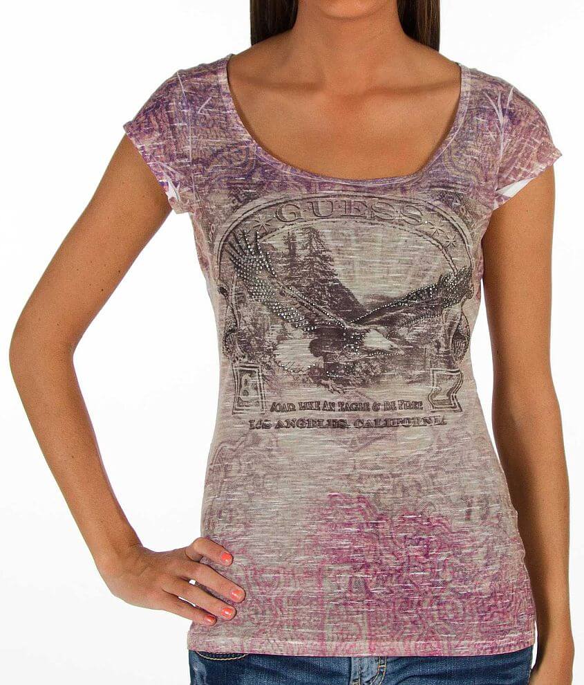 Guess Eagle Stamp T-Shirt front view