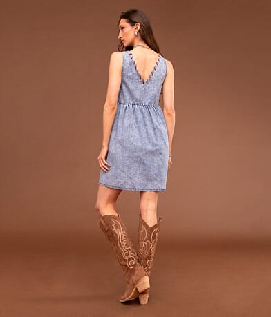Chambray Mini Dress thumbnail 4