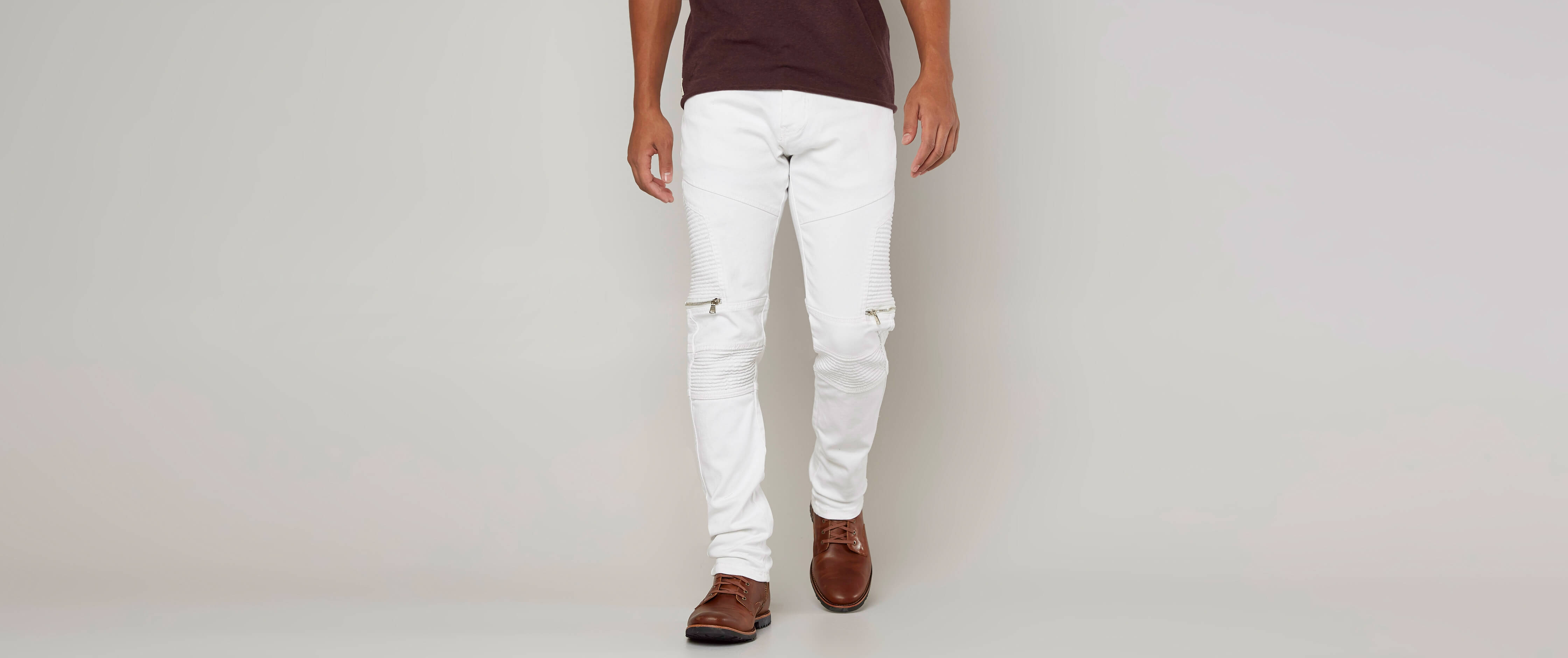 buckle white jeans