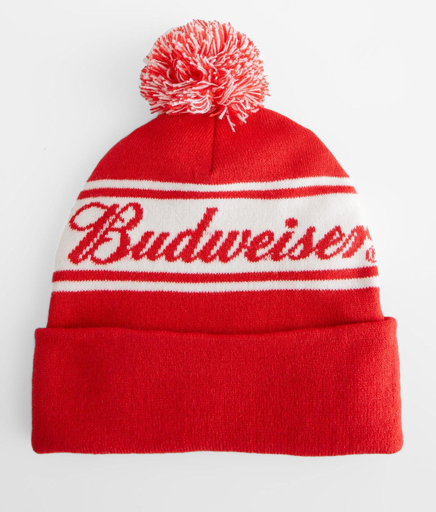 H3 Headwear Budweiser Beanie Women s Hats in Red Buckle