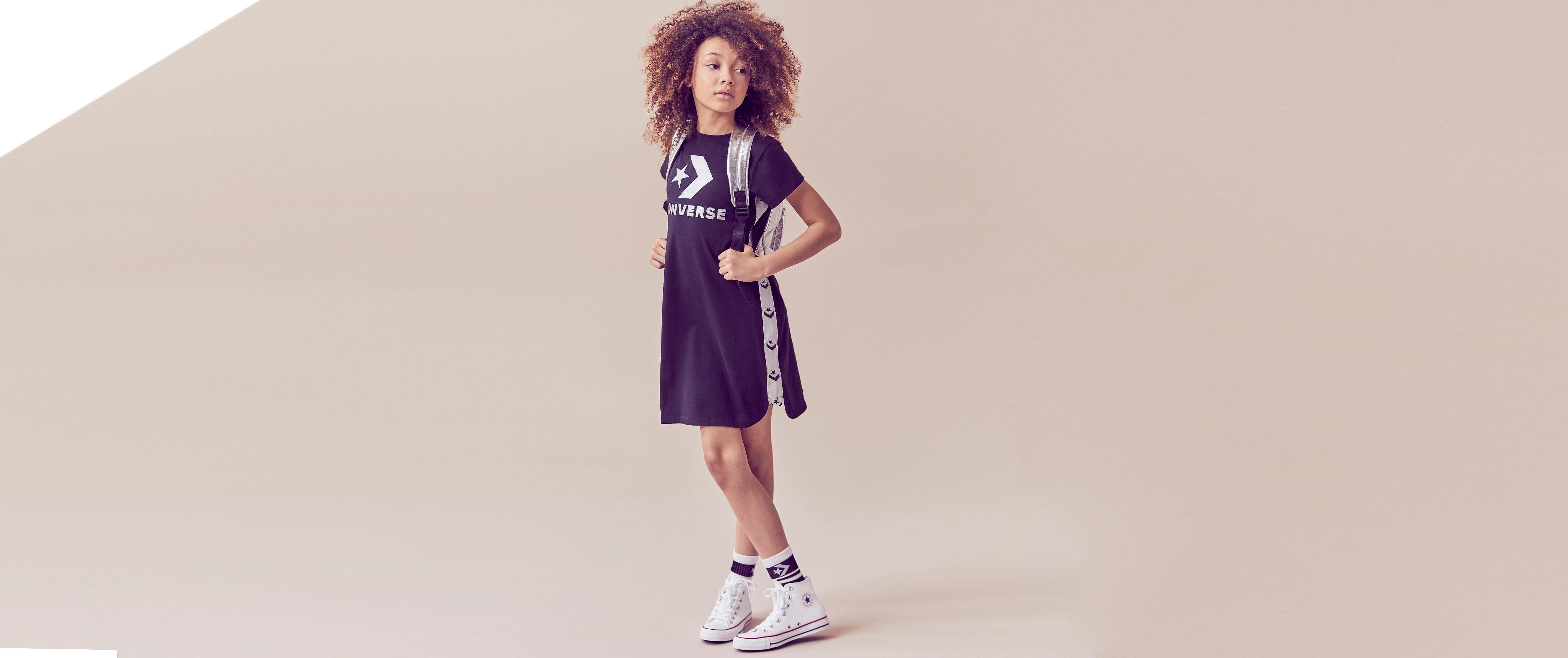 Girls - Converse Chevron Star Dress 