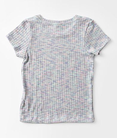 Hurley Girls - Space Dye Babydoll T-Shirt BACK