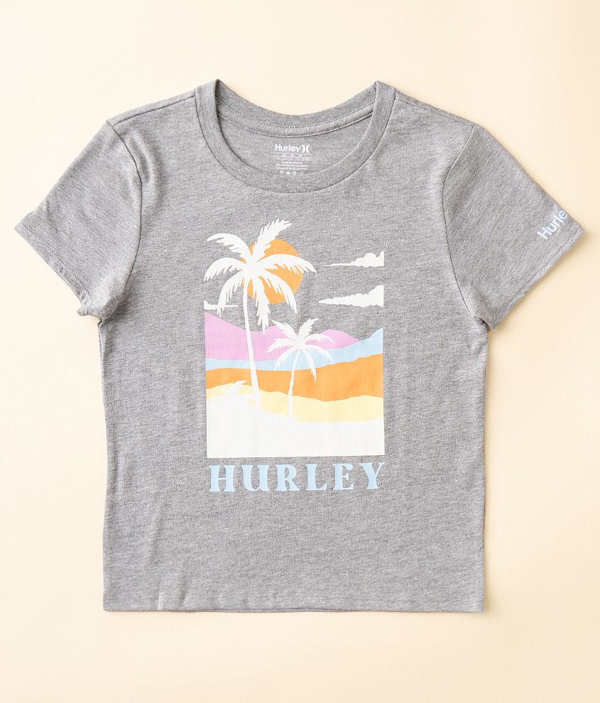 Girls - Hurley Palm Scape T-Shirt front view