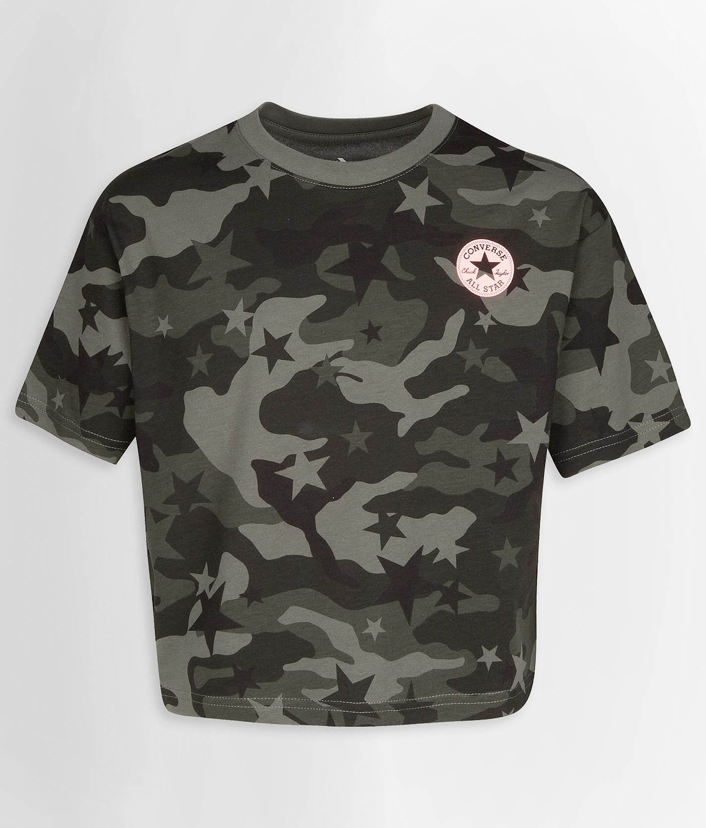 converse camouflage t shirt