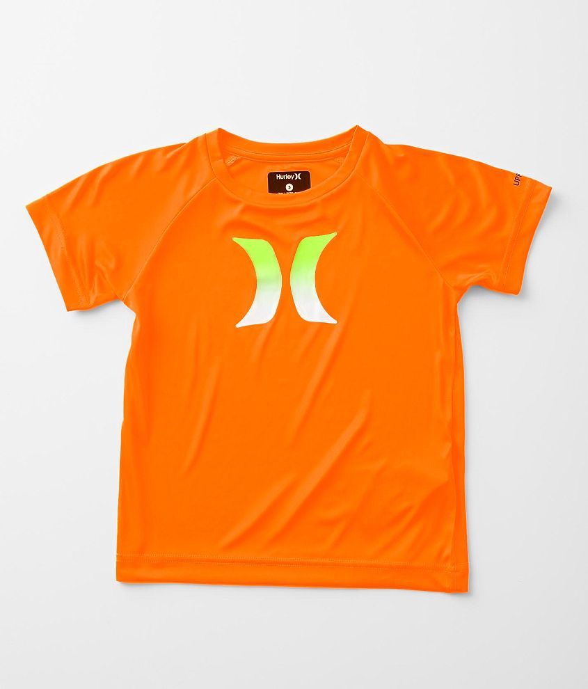 orange hurley shirt