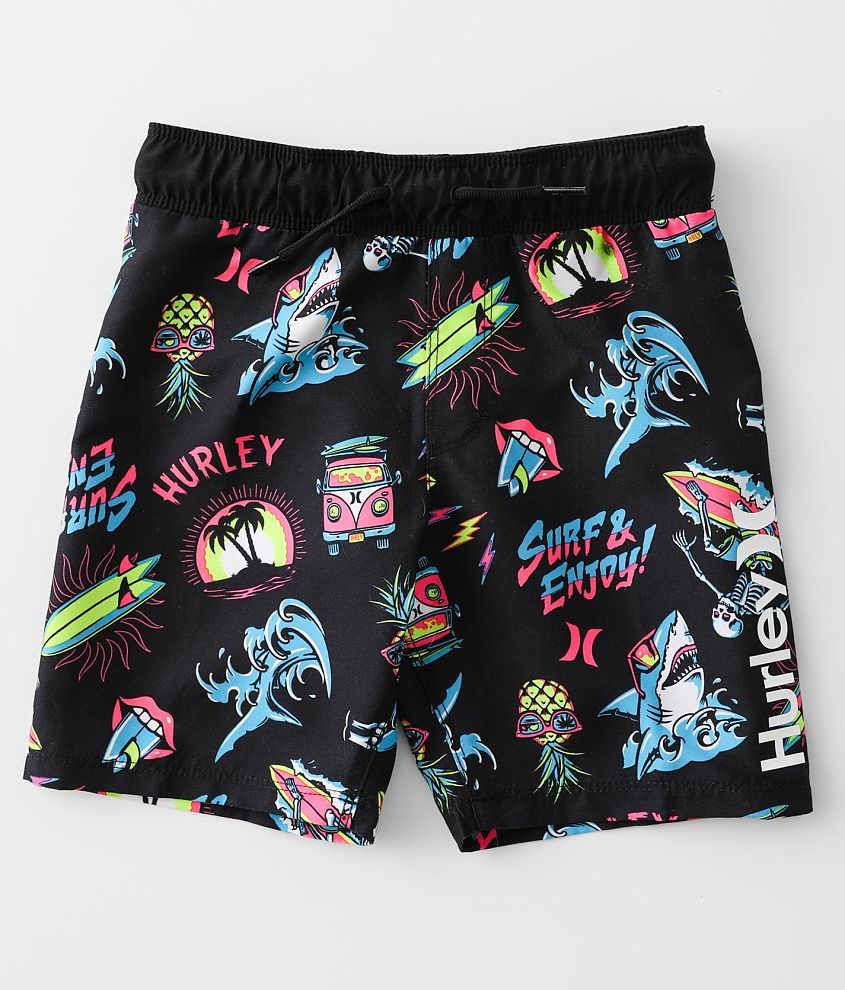 Little Boys - Hurley Scribble Boardshort front view