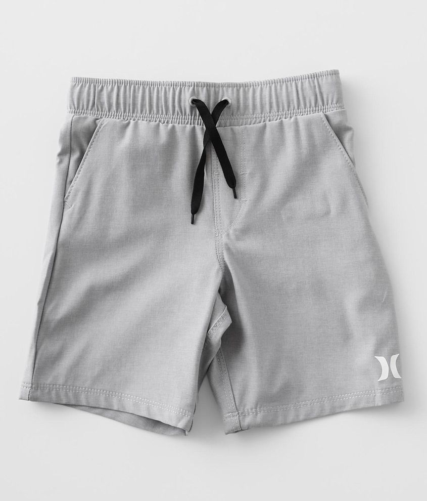 Little Boys Hurley Hybrid Stretch Walkshort Boy s Shorts in Wolf Grey Buckle