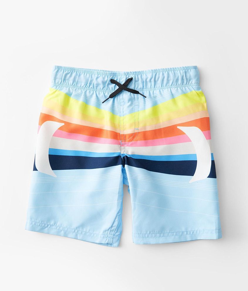 Little Boys - Hurley Point Swim Trunks front view