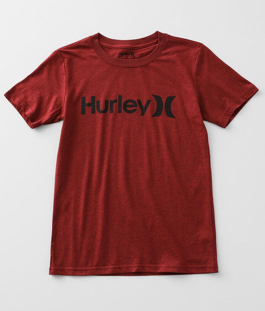 Hurley Big Boys' One And Only Comfort T-Shirt – Dark Grey Heather, Soft Everyday Wear 5 thumbnail image