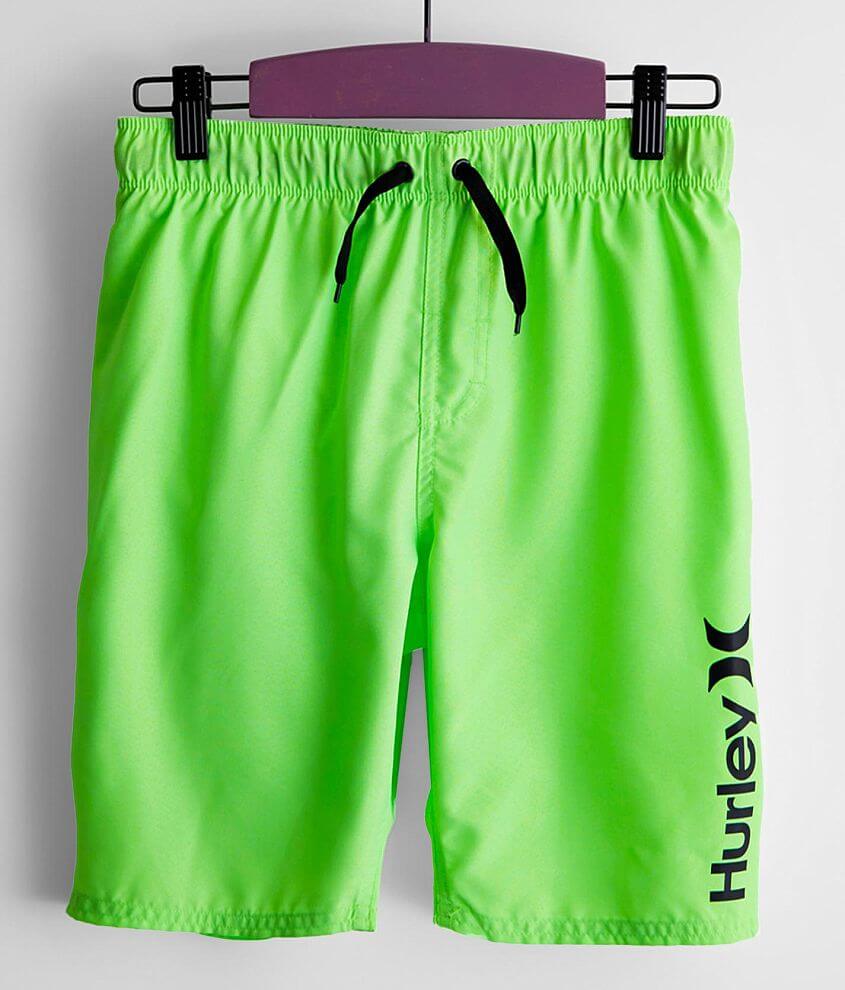 Hurley neon green store boardshorts