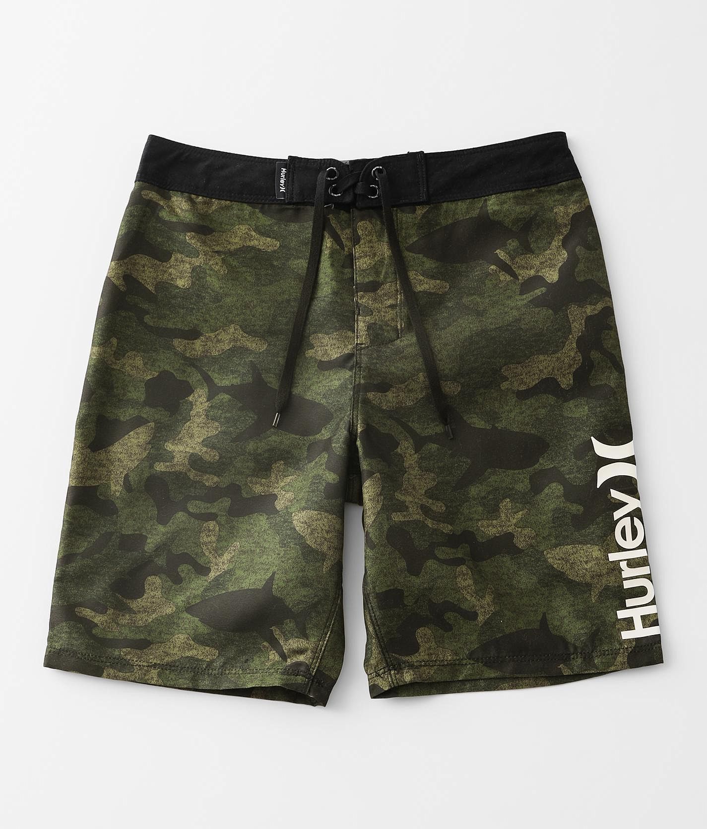 Hurley Sharkbait Boys Boardshorts Camo Green 20