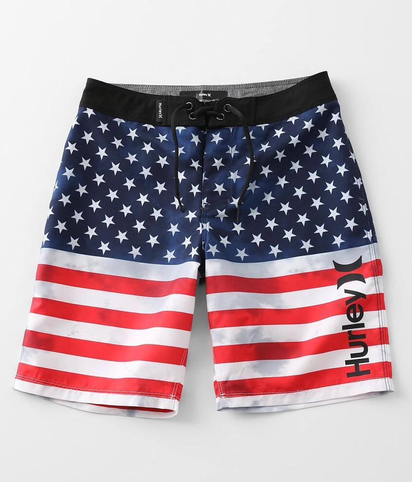 Hurley american flag swim trunks on sale