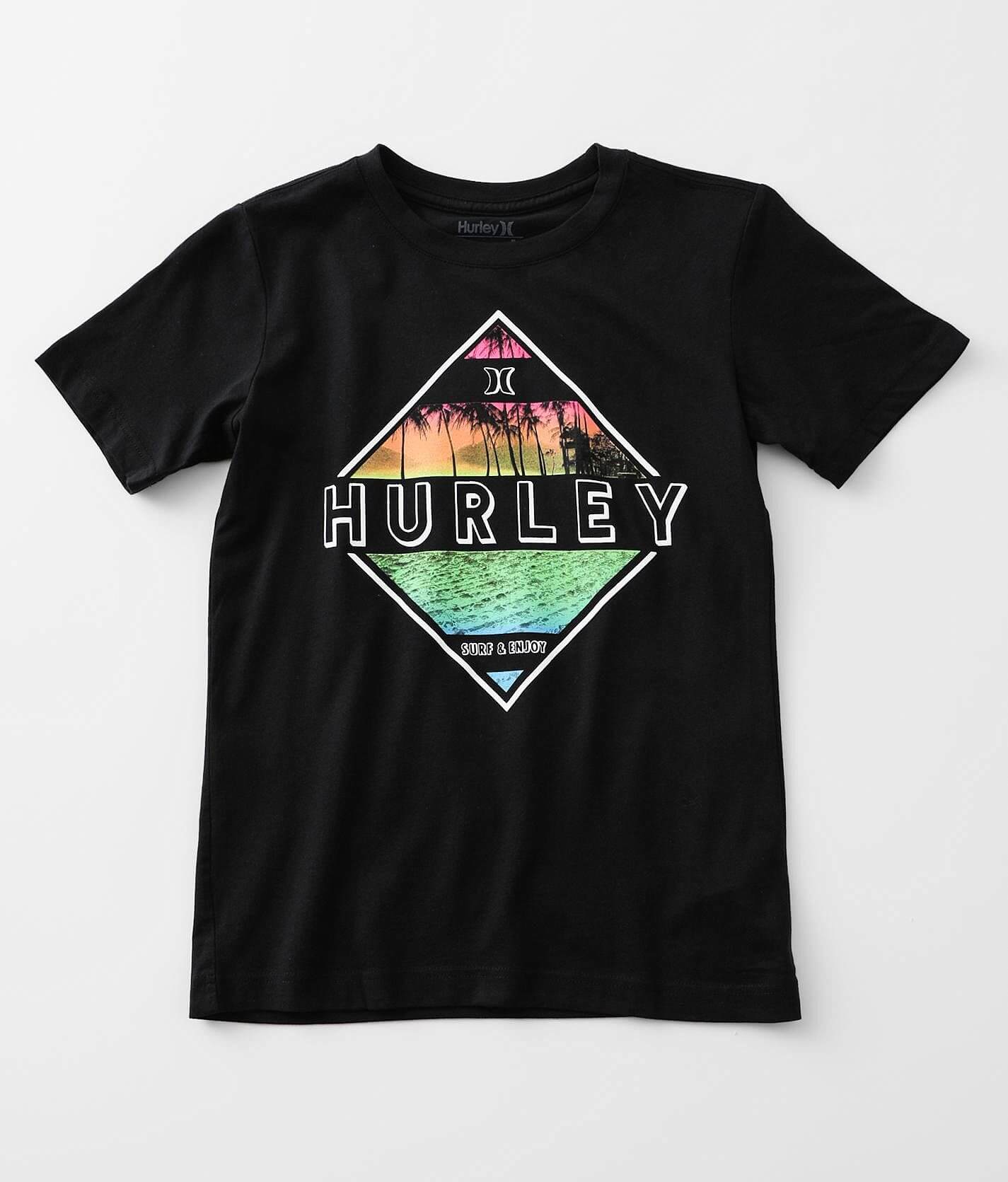 Hurley ブラック スタジャン Harley Davidson - ハーレーダビッドソン 刺繍ロゴスタジャン L