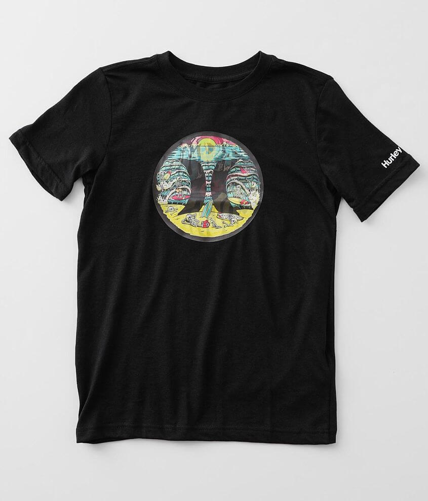 Boys - Hurley Skull Beach T-Shirt - Boy's T-Shirts in Black | Buckle