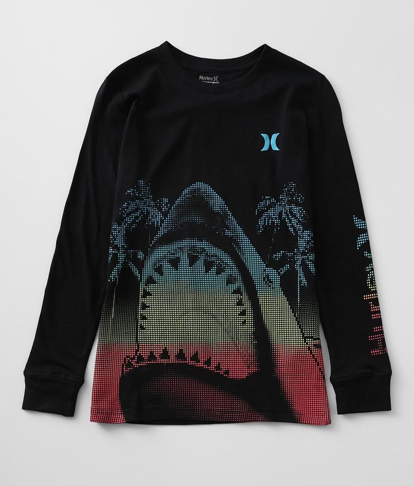 Boys - Hurley Neon Shark T-Shirt front view