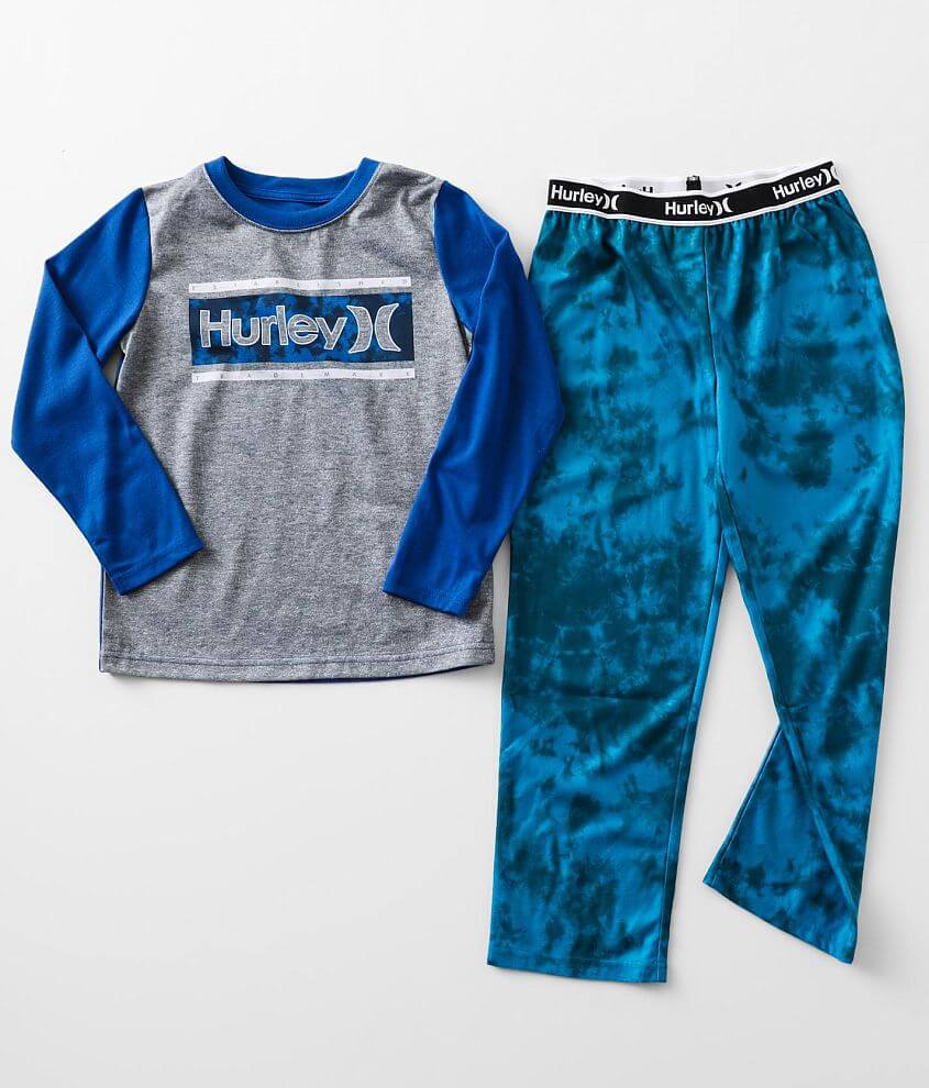 Boys - Hurley Tattoo Sticker 2 Piece Pajama Set front view