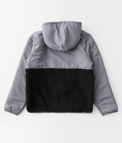 Hurley Boys - Pieced Sherpa Hooded Pullover BACK