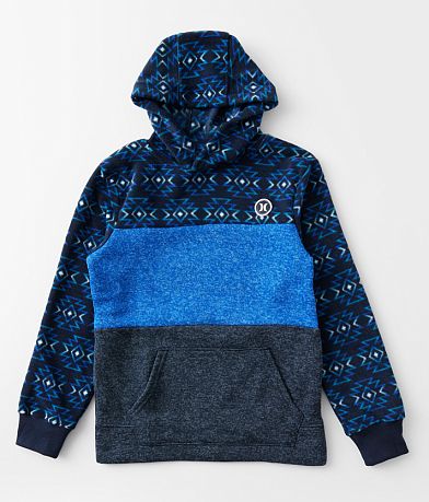 Hurley Boys - Blocked Blanket Hoodie front view