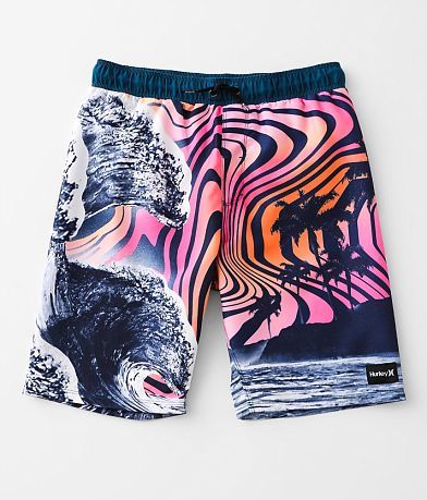 Hurley Boys - Photo Real Stretch Swim Trunks front view