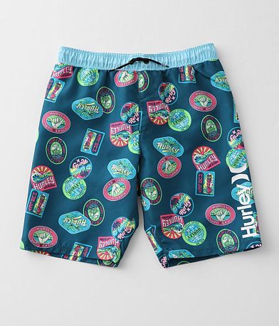 Hurley Boys- Travel Patch Stretch Swim Trunks front view
