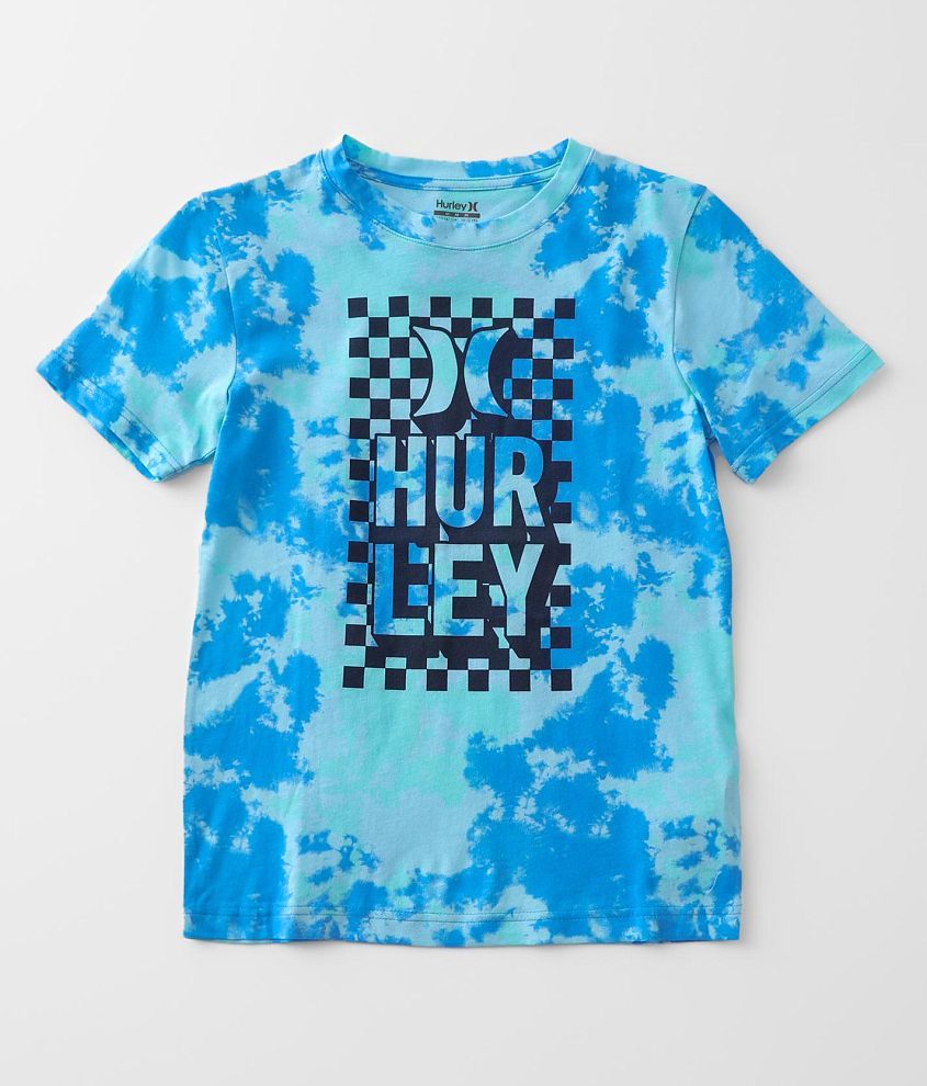 Boys - Hurley Checker Tie-Dye T-Shirt front view