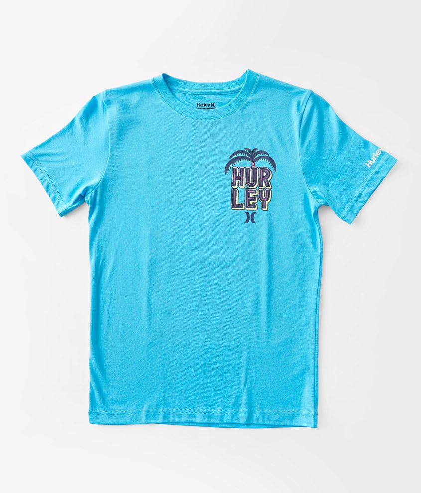 Boys - Hurley Palm Reaper T-Shirt - Boy's T-Shirts in Blue Lazer | Buckle