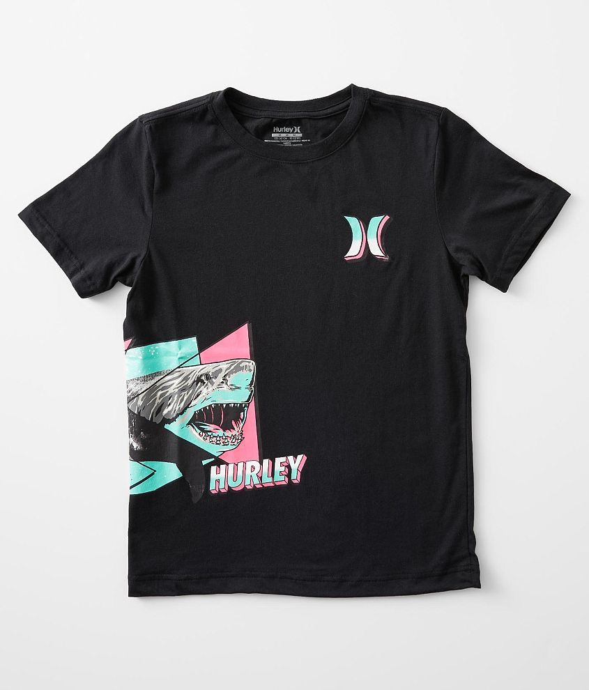 Boys - Hurley Hybrid Shark Wrap T-Shirt - Boy's T-Shirts in Black | Buckle