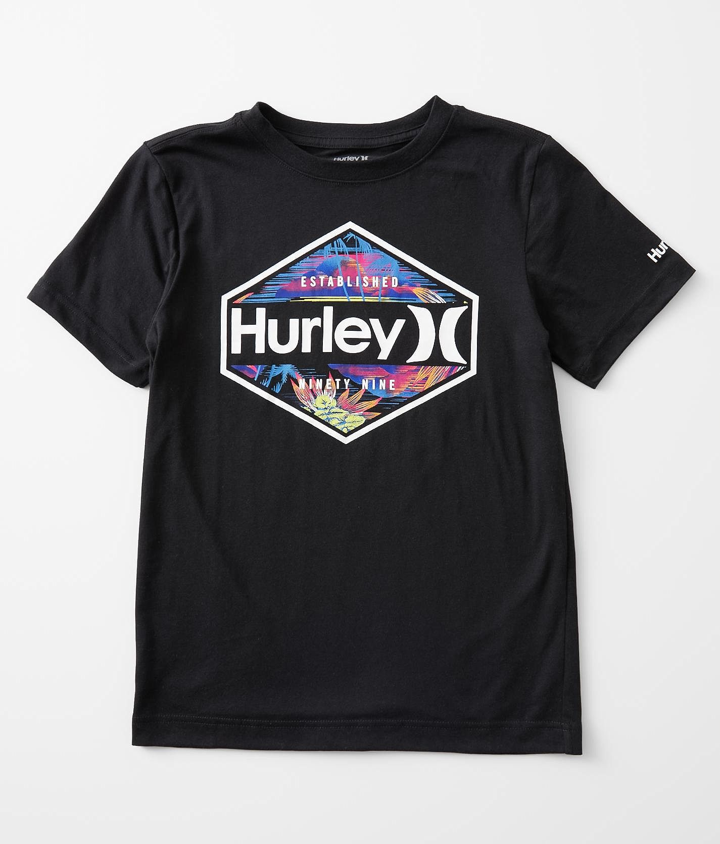 Boys - Hurley Hex N Efx T-Shirt - Boy's T-Shirts in Black