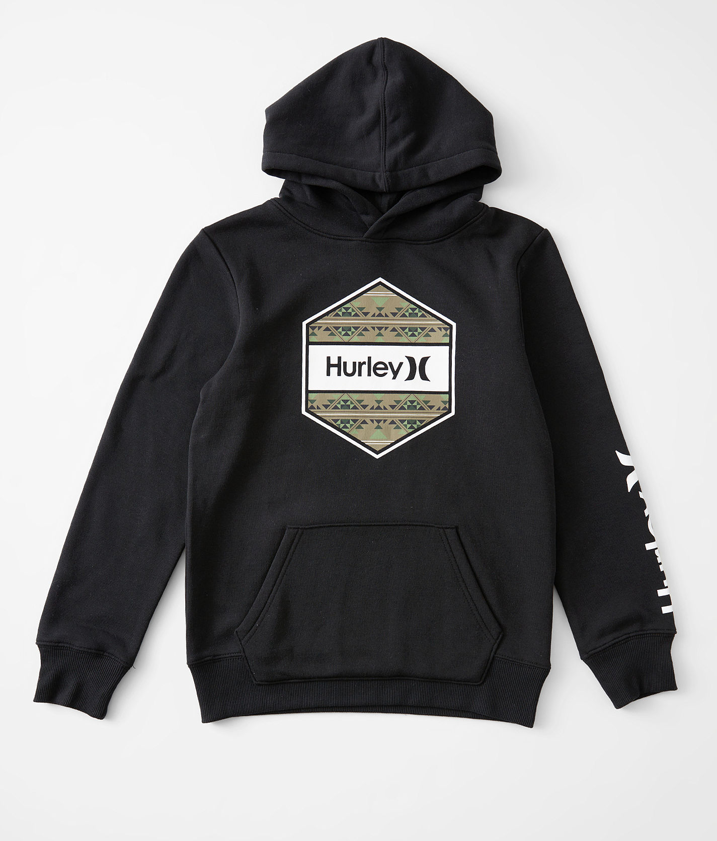 Boys Hurley Hex Fill Hooded Sweatshirt Boy s Sweatshirts in Black Buckle