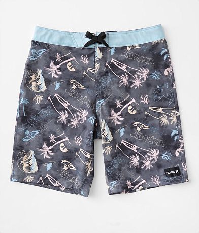Hurley Boys - Volcano Doodle Stretch Boardshort front view