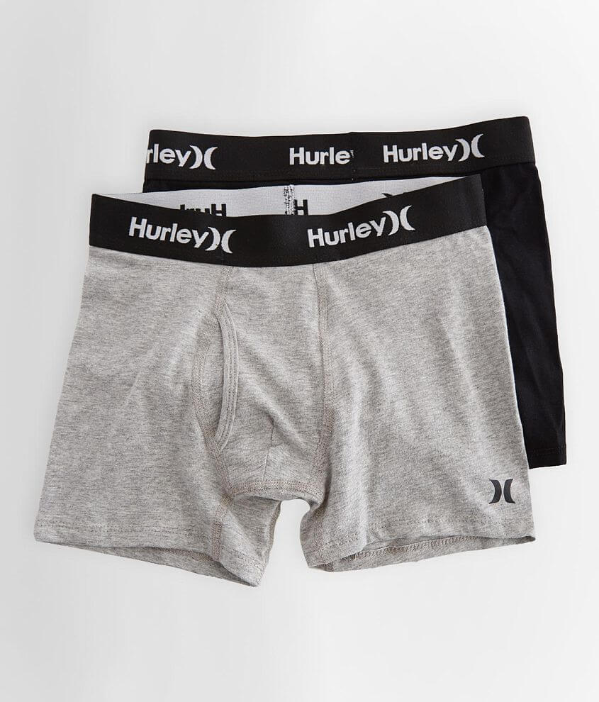 Slim ironie vleet Boys - Hurley 2 Pack One & Only Boxer Briefs - Boy's Boxers in Black |  Buckle