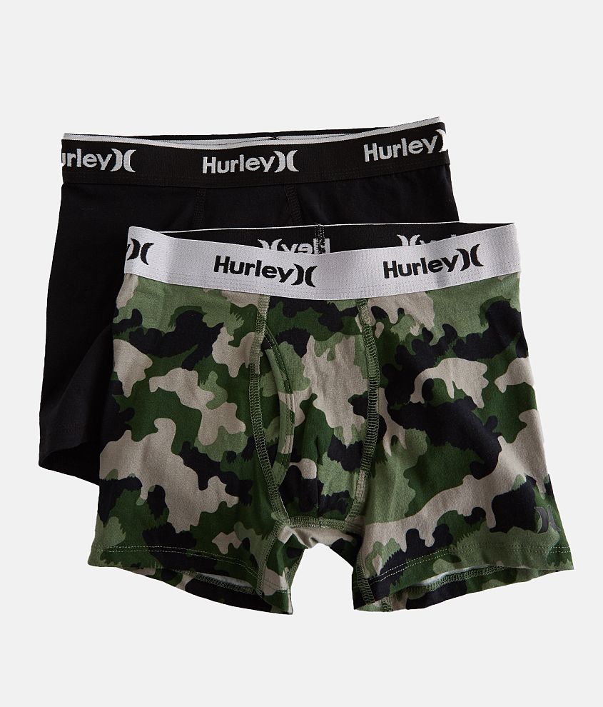 Boys - Hurley 2 Pack Stretch Boxer Briefs front view