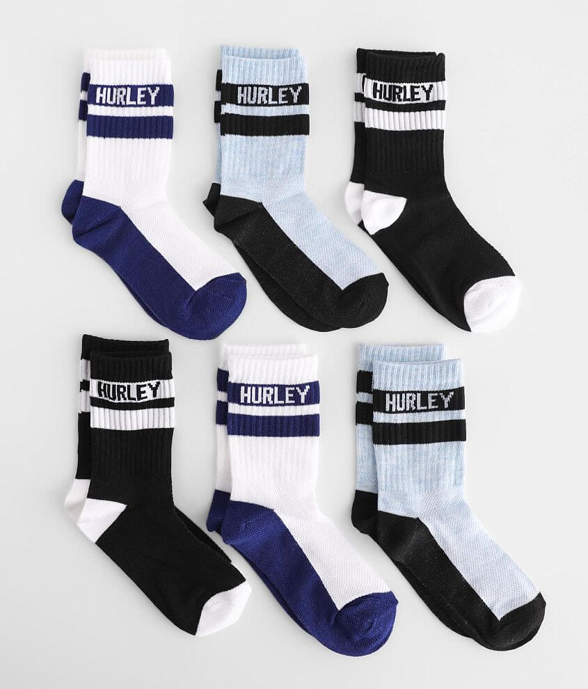 Toddler - Hurley Block Party 6 Pack Socks front view