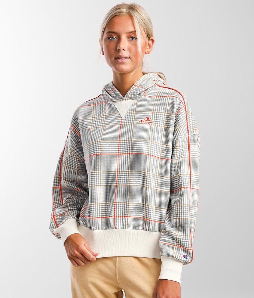 Champion hoodie deals plaid