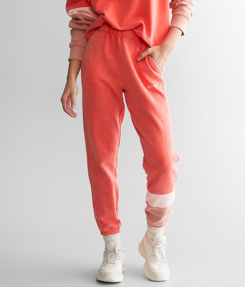 Champion sweatpants womens orange deals